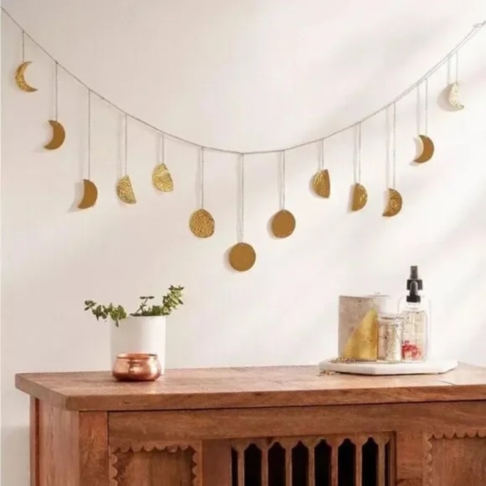 Gold Moon Phase Garland
